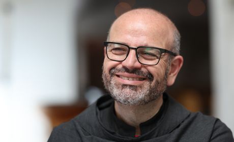 A portrait of Father Paolo Benanti