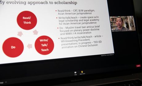 Powerpoint slide about Dr. Chang’s evolving approach to scholarship