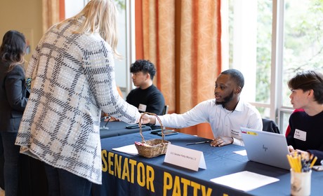 Students engage with representative of Senator Patty Murray