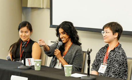 Panelists at a conference