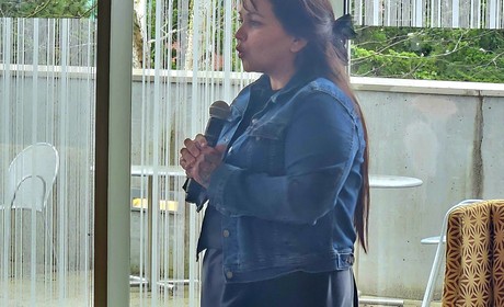 Natosha Gobin speaking at LSS event.