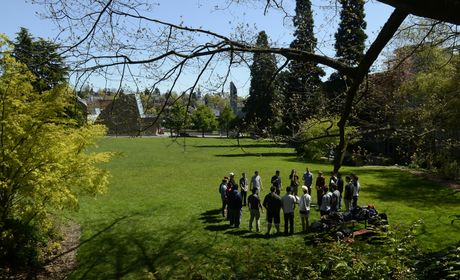 spring campus life