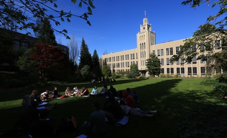 Campus in spring