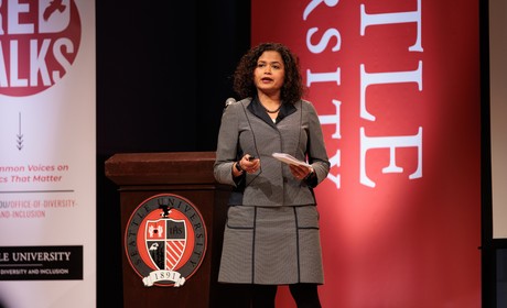 Sital Kalantry at Red Talk stage