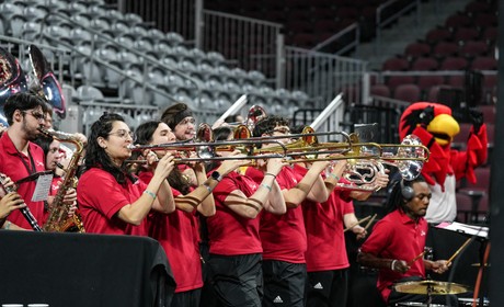 Pep Band performing