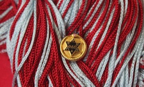 Pin for Phi Alpha Theta with graduation tassels
