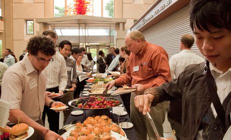 reception at the albers mentor fair