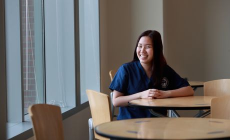 College of Nursing Student in a Classroom