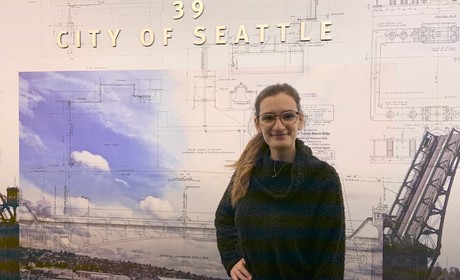 Student at internship with City of Seattle