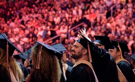 Graduates at Commencement