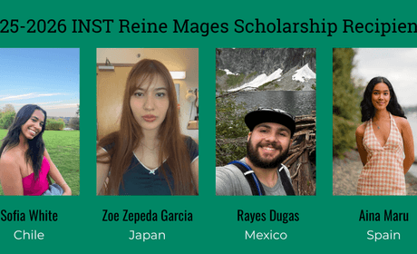an image with four students who are scholarship winners