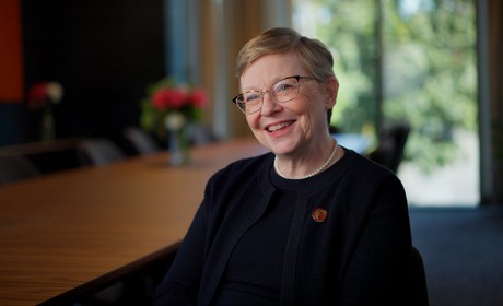 President Maura Mast smiling