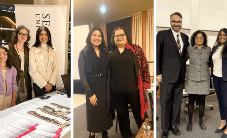 Photo collage featuring November events