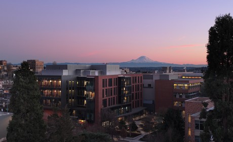 aerial shot of csi building use