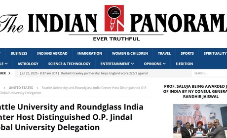 Headline of Indian Panorama Publication