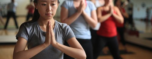 Woman doing yoga