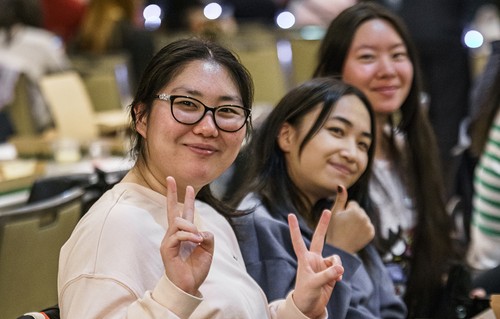 Students at International Dinner 2024