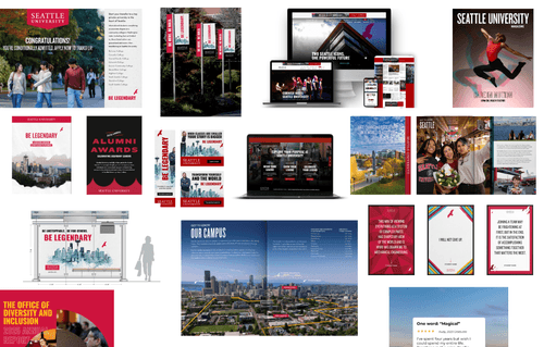 Collage of design work