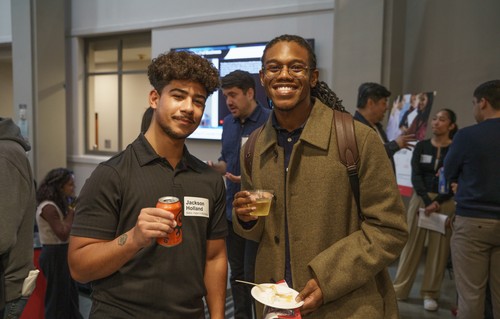 Two Students at the Albers Mentor Fair