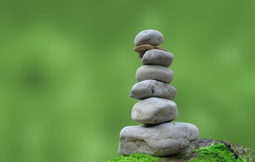 balanced rock pile