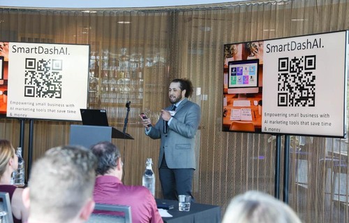 A contestant presenting before judges