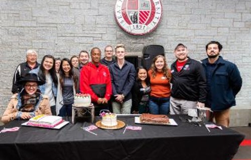 Veterans Cake Cutting Ceremony Group Picture