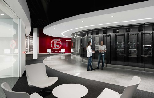 Two F5 Networks employees inside the Customer Service Center