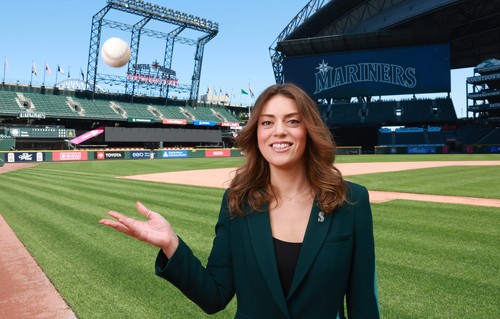 A photograph of Liz Sword at T-Mobile field