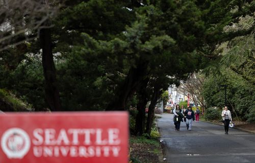 Walking on campus