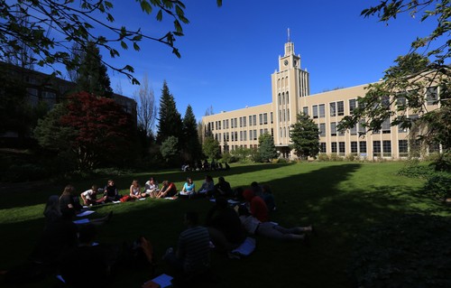 Campus in spring