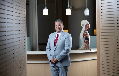 Dean Butch de Castro in the Clinical Performance Lab