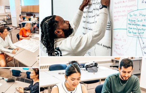 Photos of different students participating in the College of Science and Engineering's first cohort—that speaks to inclusion in science and education.