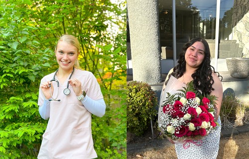 Lauren Sturgill, ’24 (left) and Denisse Peralta Castaneda, ’24 (right)
