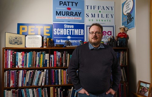 A portrait of Patrick L. Schoettmer, PhD, associate teaching professor in political science