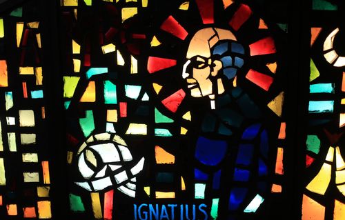 St Ignatius Stained Glass Window