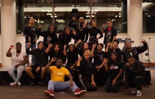 A group photo of the Black Student Union