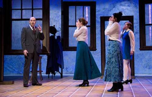 actors on stage in Nora A Doll's House