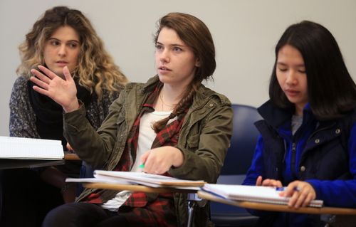 Classroom Discussion with One Student Speaking