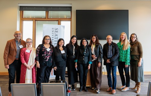 faculty speakers posting for photo