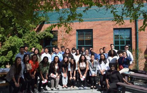 a group photo of students involved in the SU summer scholar institute