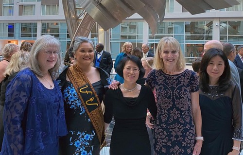 Drs. Diane Fuller Switzer, Kumhee Ro, and Mo-Kyung Sin, along with former faculty members, Drs. Sophia Aragon, '97, and Carrie Miller were inducted as Fellows of the American Academy of Nursing