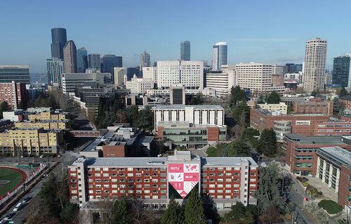 Aerial view of campus