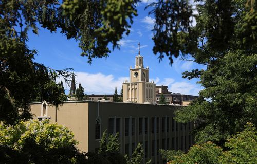 Administration building on a sunny day