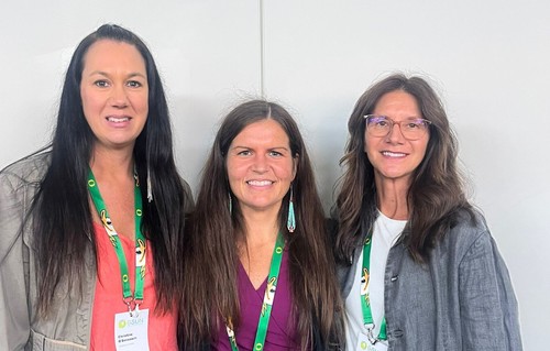 (Left to right): Professors Christine O'Bonsawin of the University of Victoria, Natalie Welch of the Albers School of Business and Economics and Janice Forsyth of the University of British Columbia.
