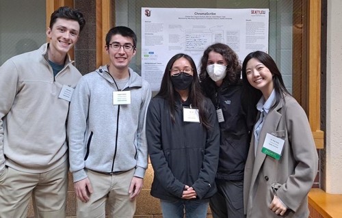 Picture of Hildy Kong and students.