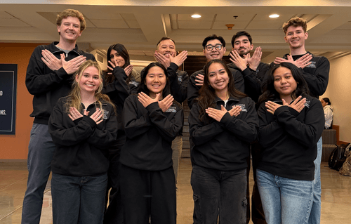 Arianna Gonzales with New Student Mentors