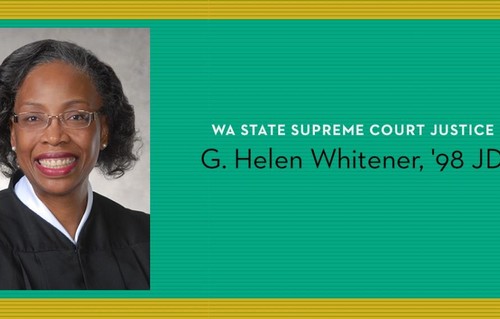 Graphic featuring WA Supreme Court judge Whitener