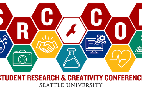 Graphic for the student research conference this spring