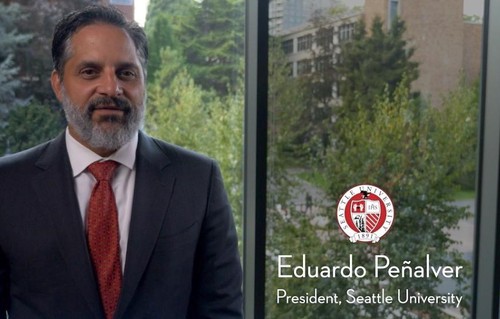 An image of Eduardo Penalver in his Welcome video