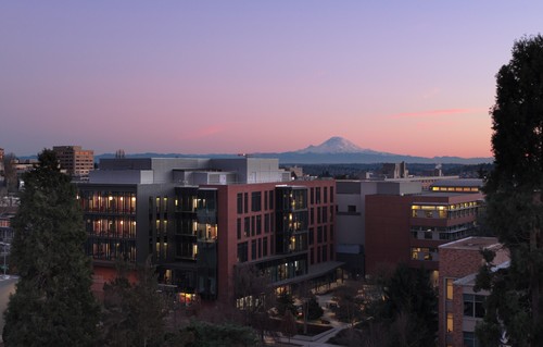 aerial shot of csi building use